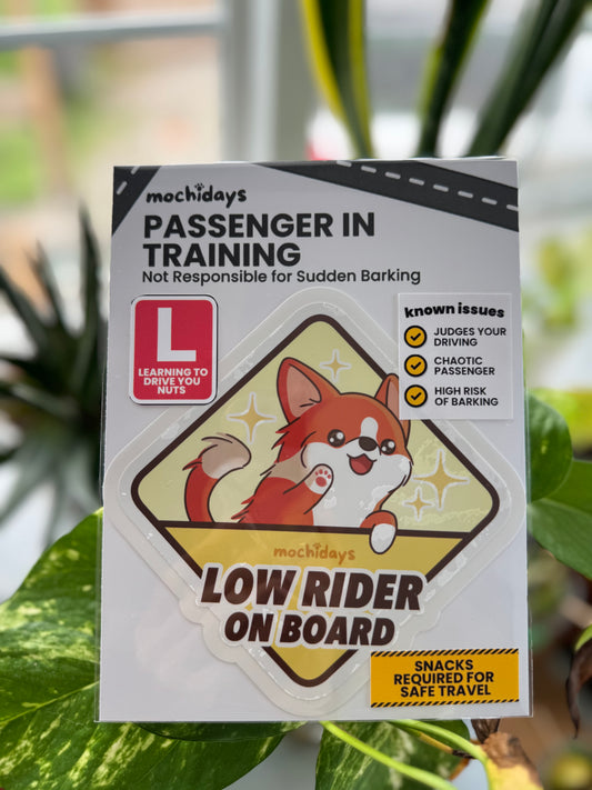 Low Rider on Board – Car Window Cling