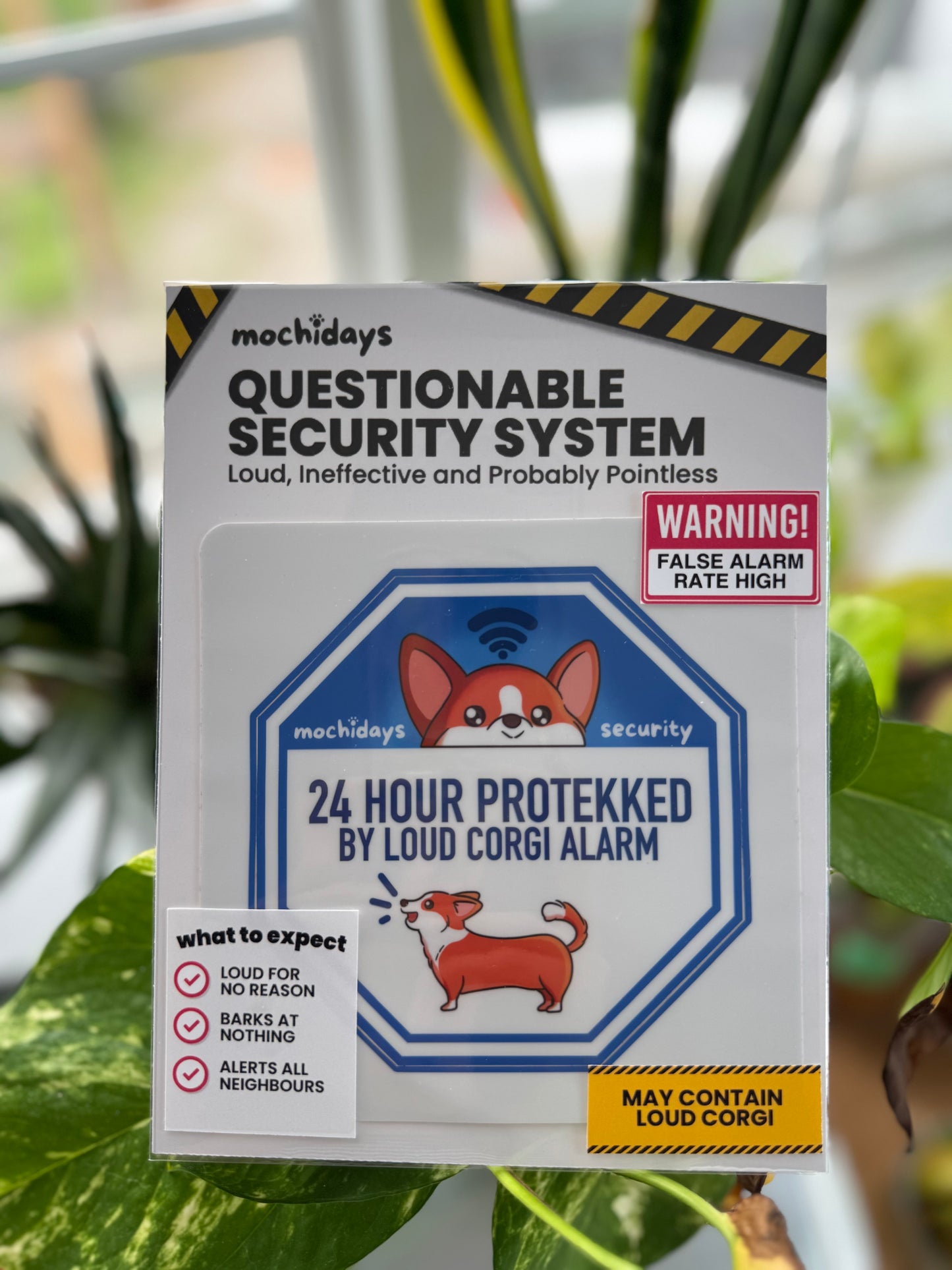Corgi Security System – Vinyl Sticker